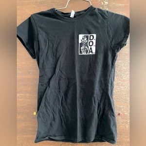 D.O.A band tee ladies small